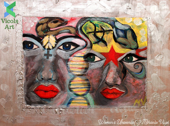 Womens Universe - Mihaela Vicol - Acrylic Paint