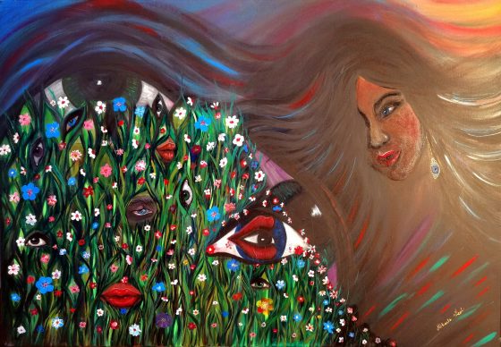 Awakening (Trezirea) Canvas 70 x 100 cm Acrylic Paint by Mihaela Vicol