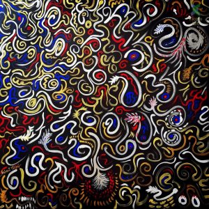 World Order – Canvas 90 x 90 cm – Abstract Acrylic Paint by Emilian Robert Vicol